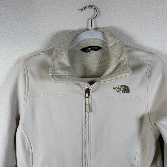 The North Face Women's White Fleece-Lined Jacket Medium - Picture 1 of 8